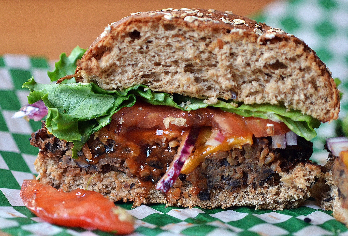 Black Bean Veggie Burger - FEAST