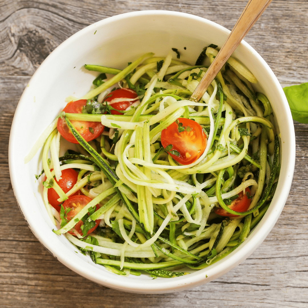 Zucchini Spaghetti with LemonTomato Sauce FEAST